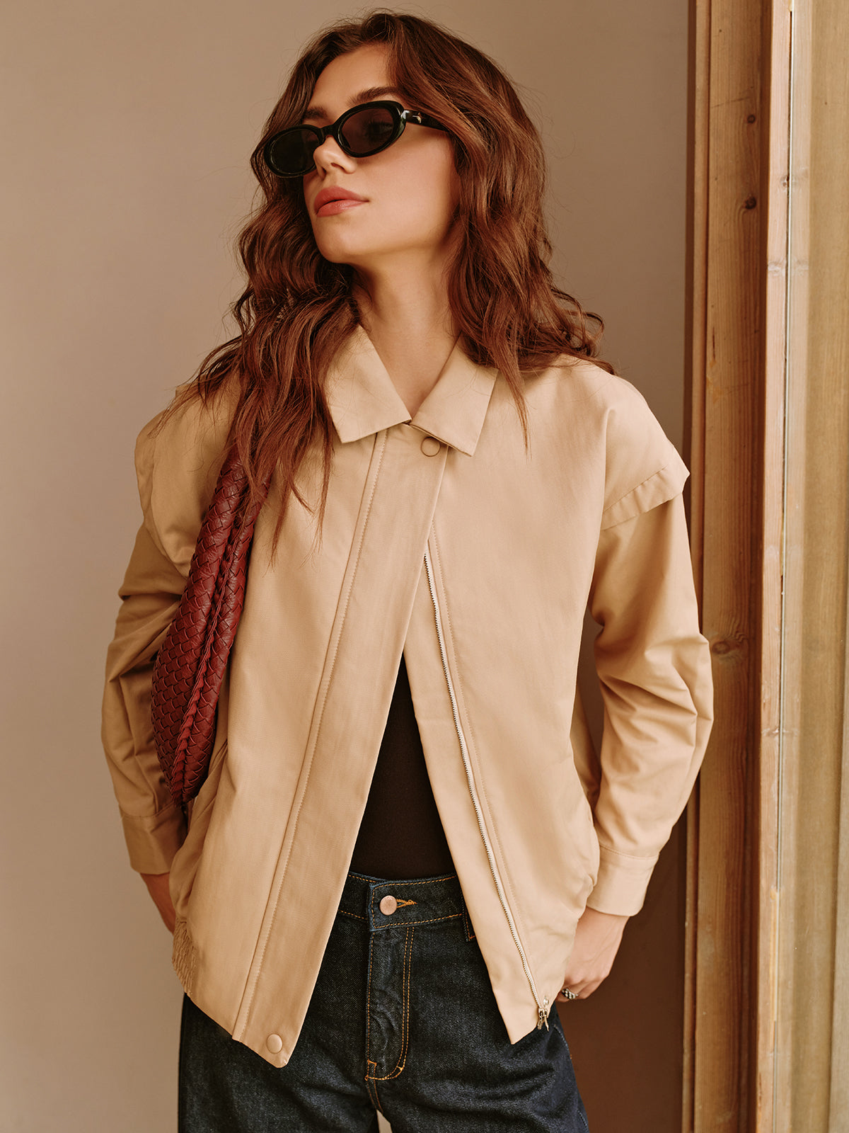 La Vie │ Veste à boutons et fermeture éclair