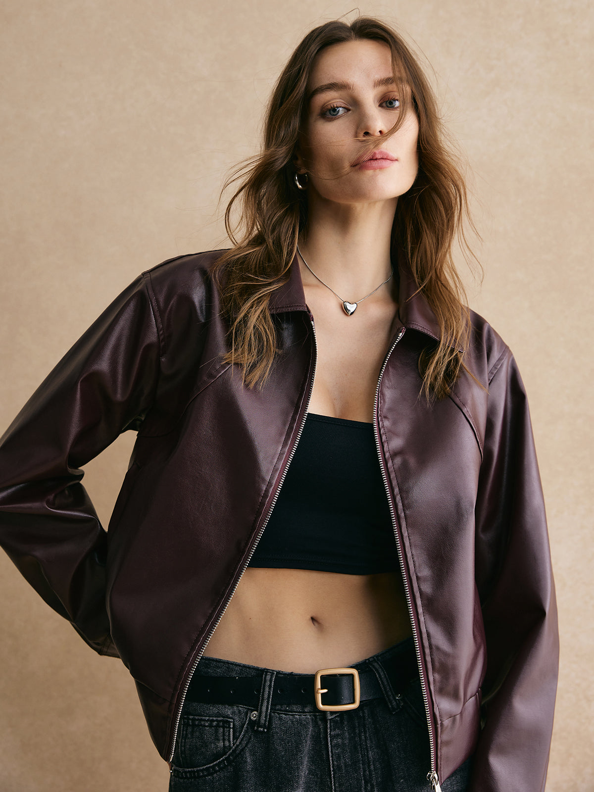 La Vie │ Veste courte en cuir