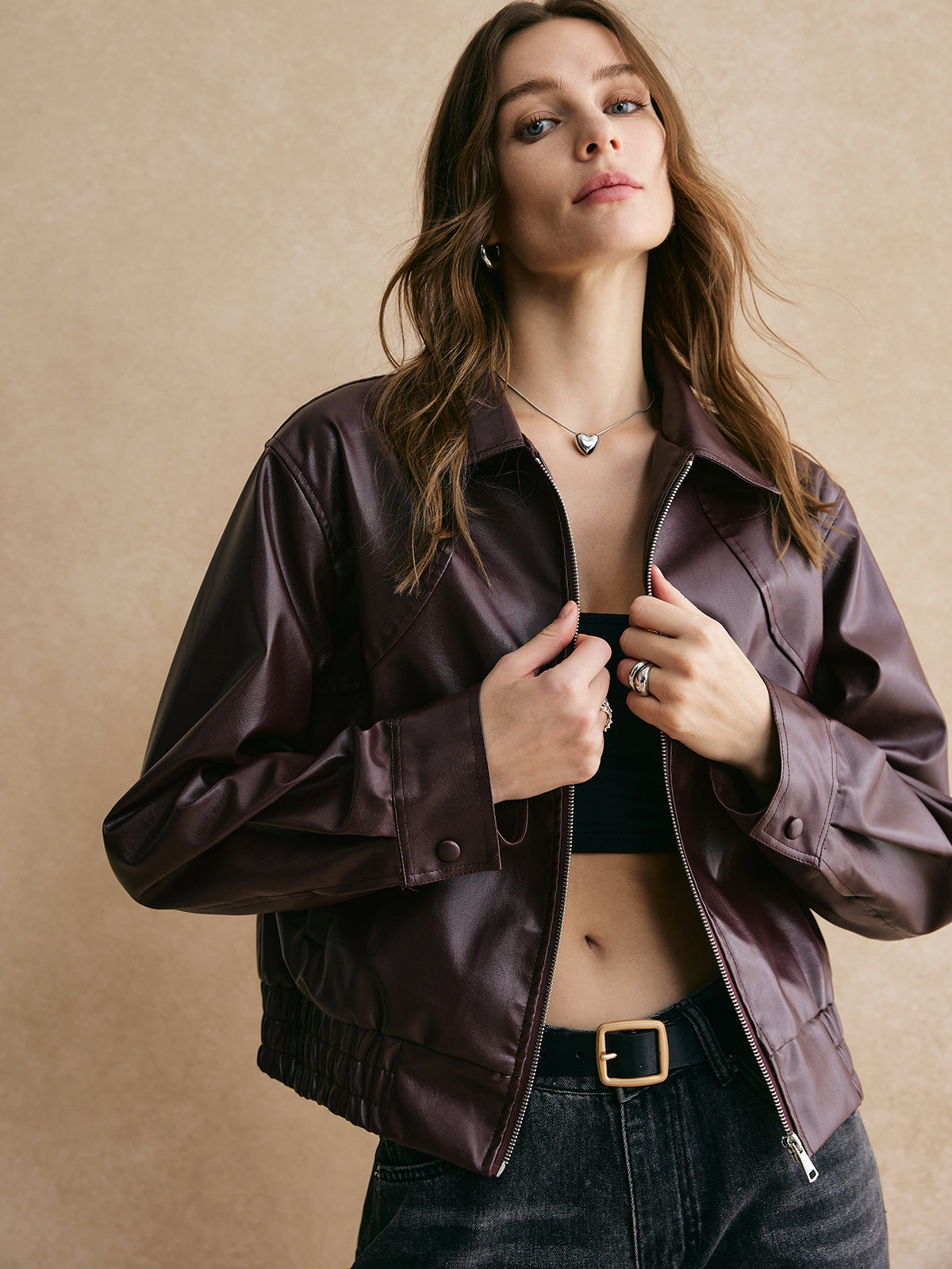 La Vie │ Veste courte en cuir