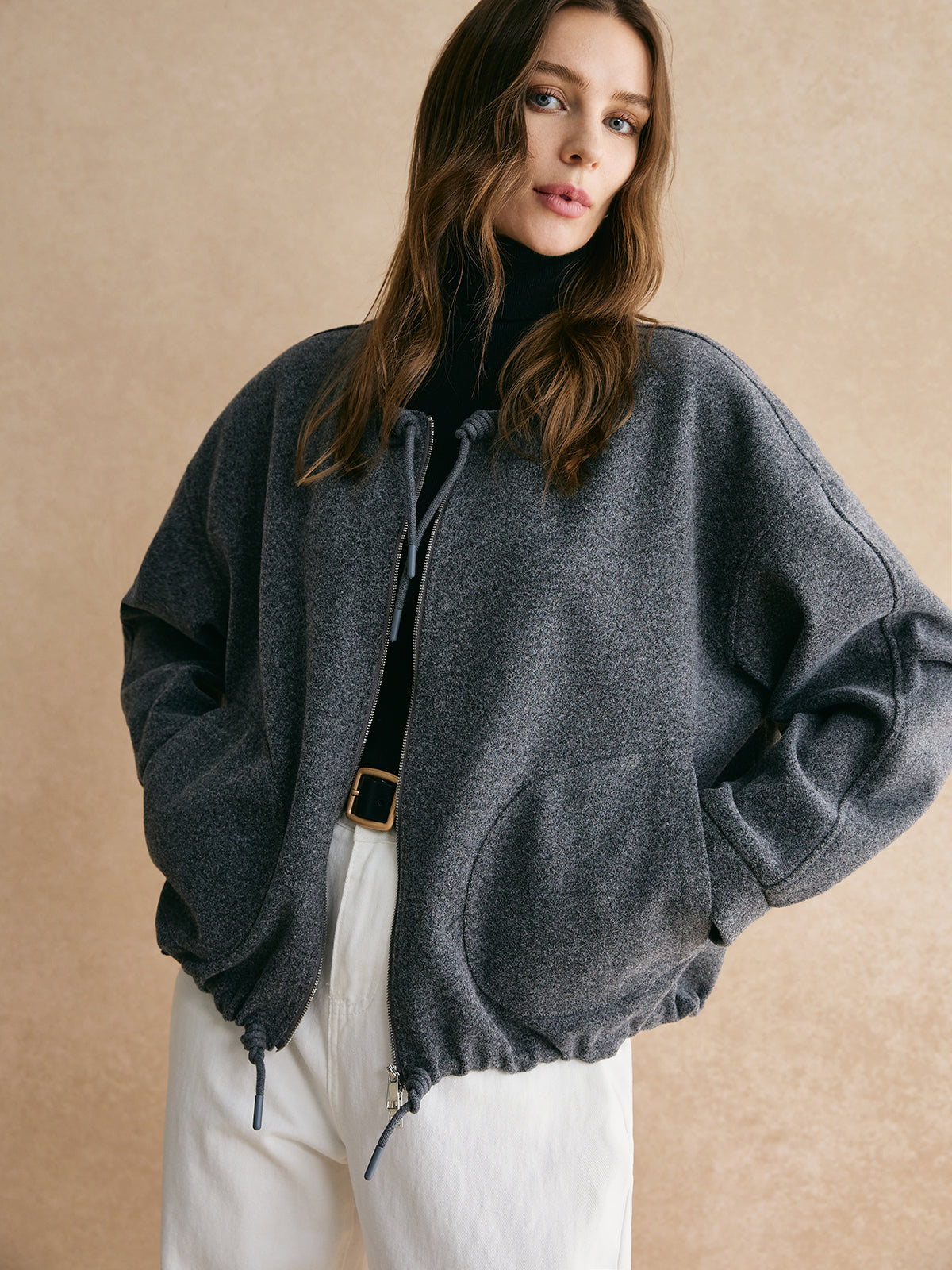 La Vie │ Veste à fermeture éclair ample