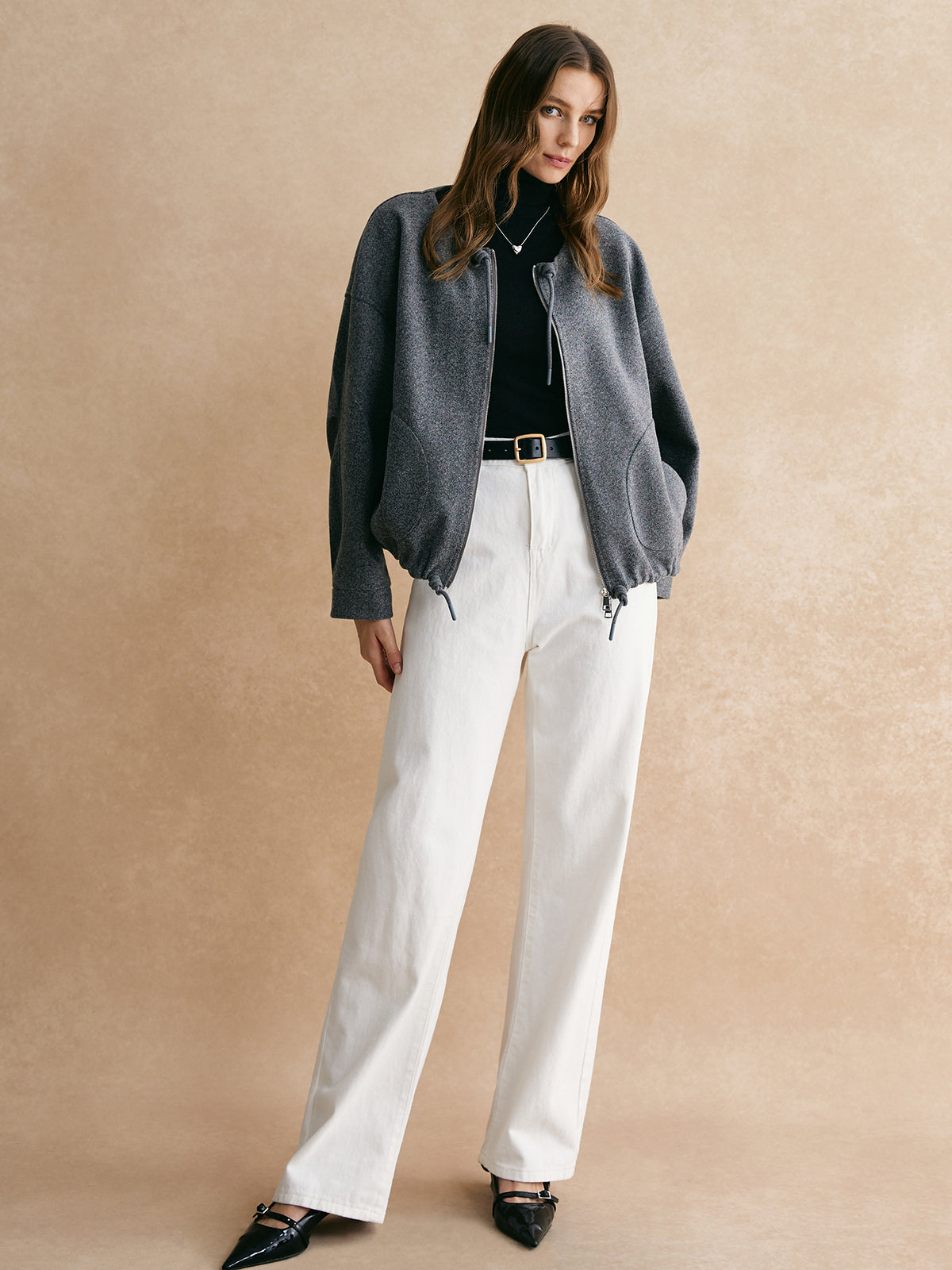 La Vie │ Veste à fermeture éclair ample