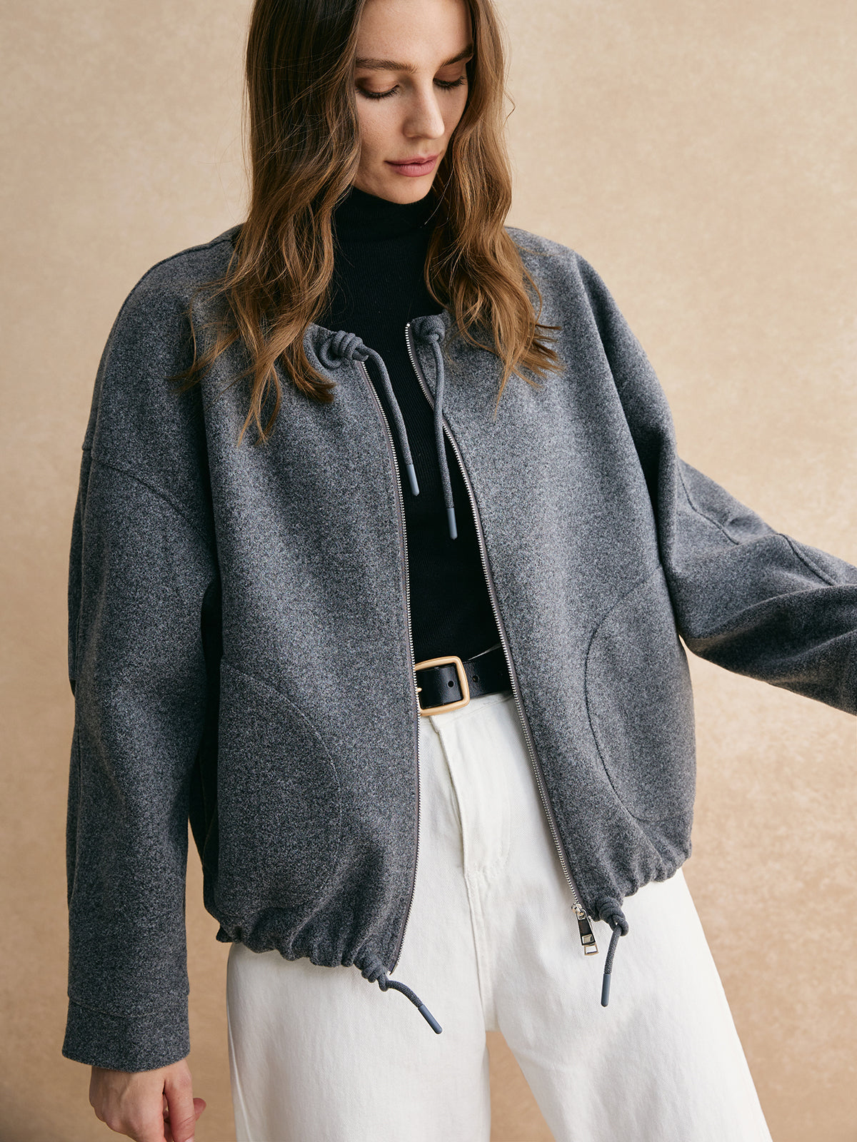 La Vie │ Veste à fermeture éclair ample