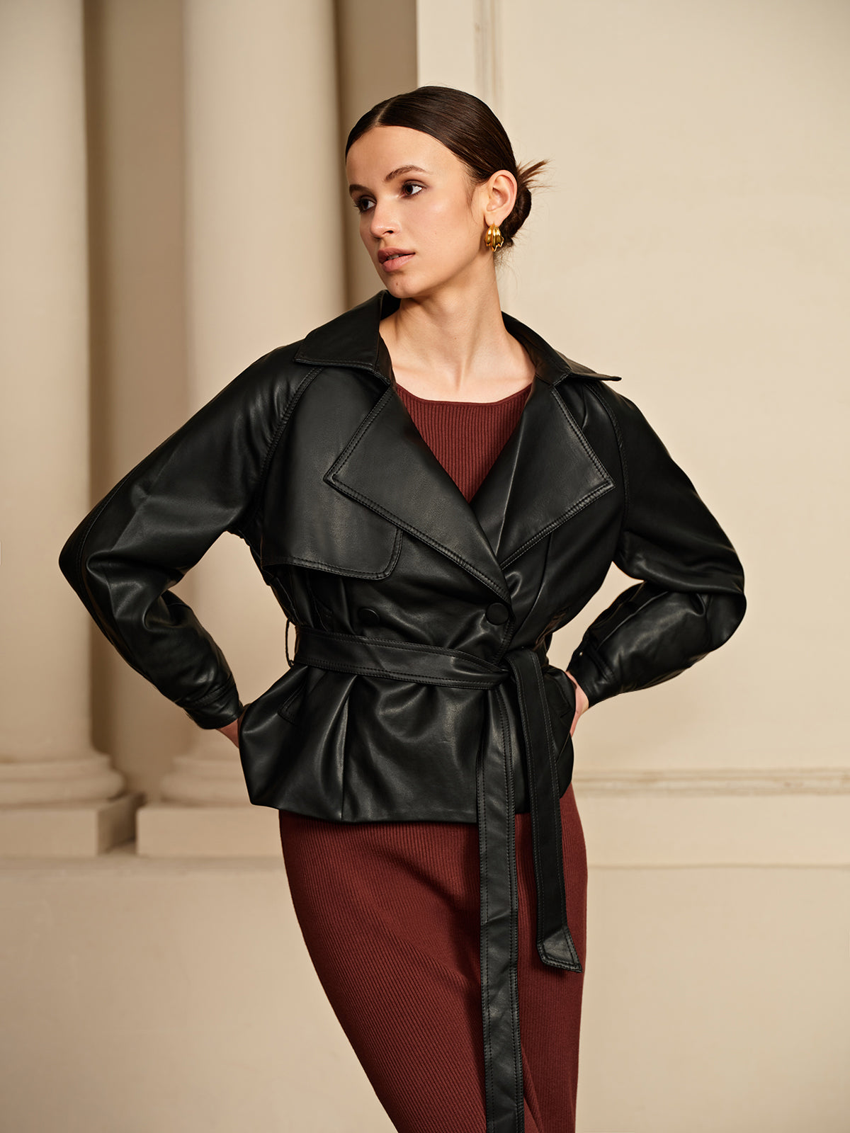 La Vie │ Veste en cuir à corset