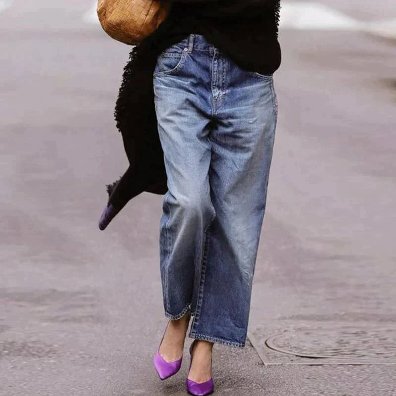 Gisella - Pantalon élégant vintage à jambes larges pour femmes