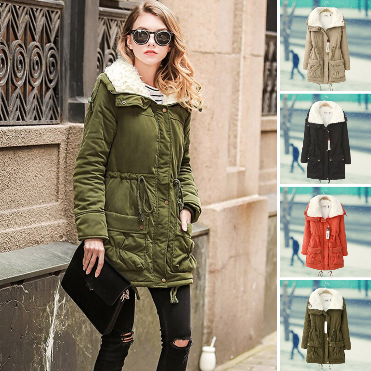 Veste d'hiver à poche confortable - Kitti