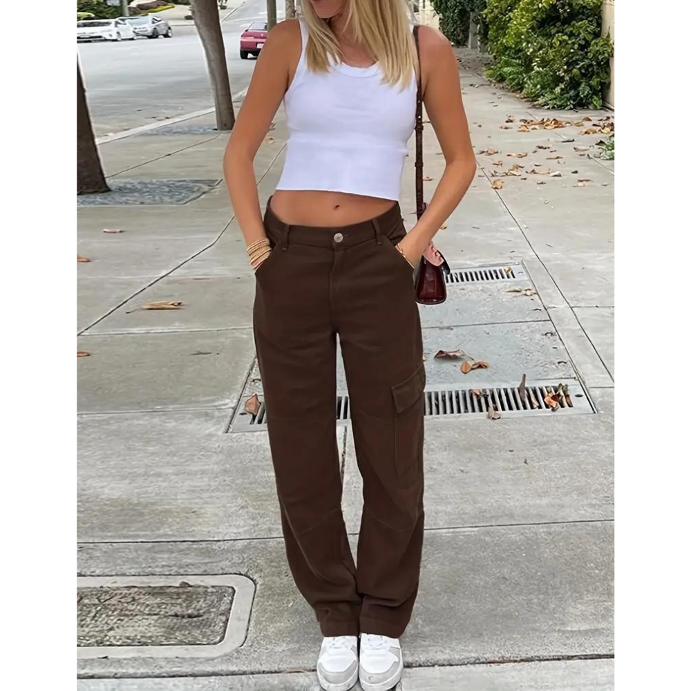 Pauline - Pantalon Cargo Décontracté Pour Femmes