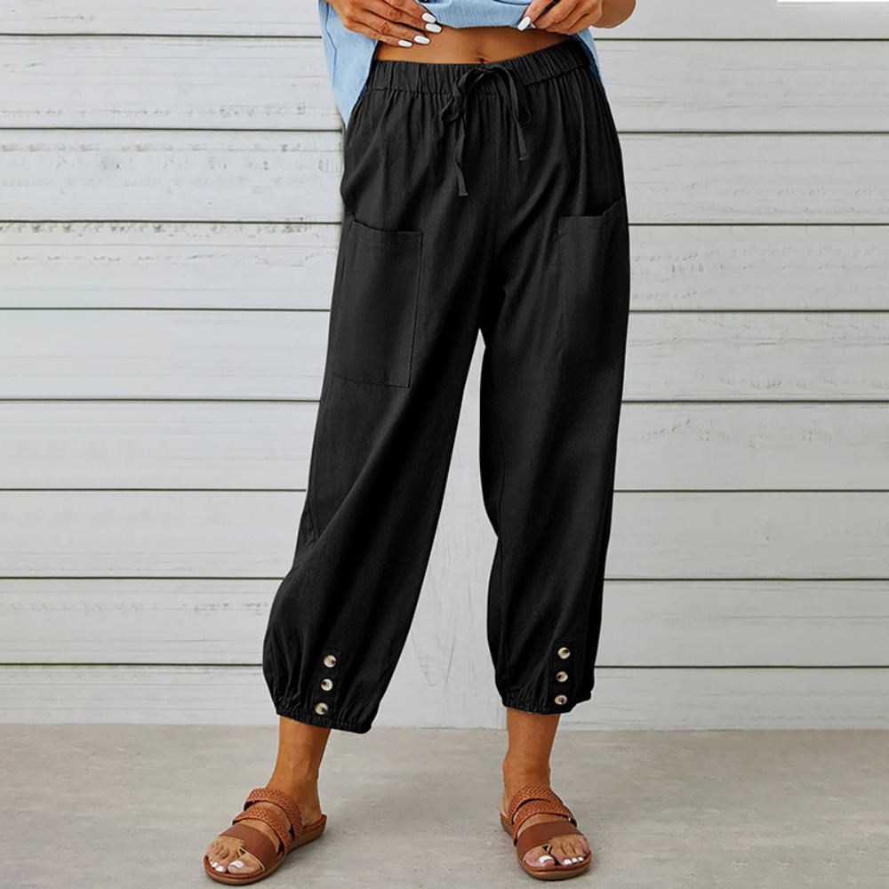 Fabia - Pantalon décontracté à jambes larges pour femmes