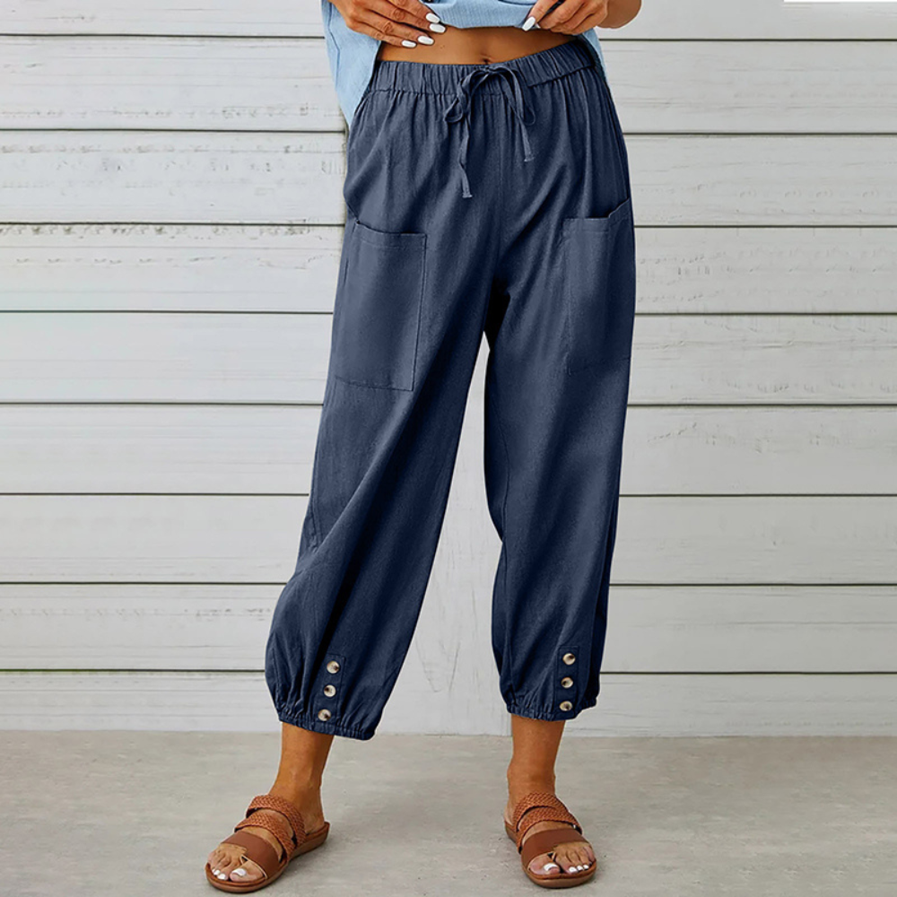 Fabia - Pantalon décontracté à jambes larges pour femmes