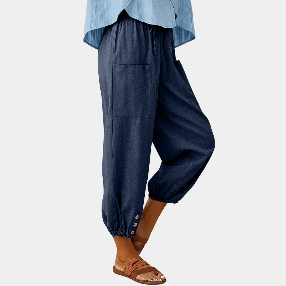 Fabia - Pantalon décontracté à jambes larges pour femmes