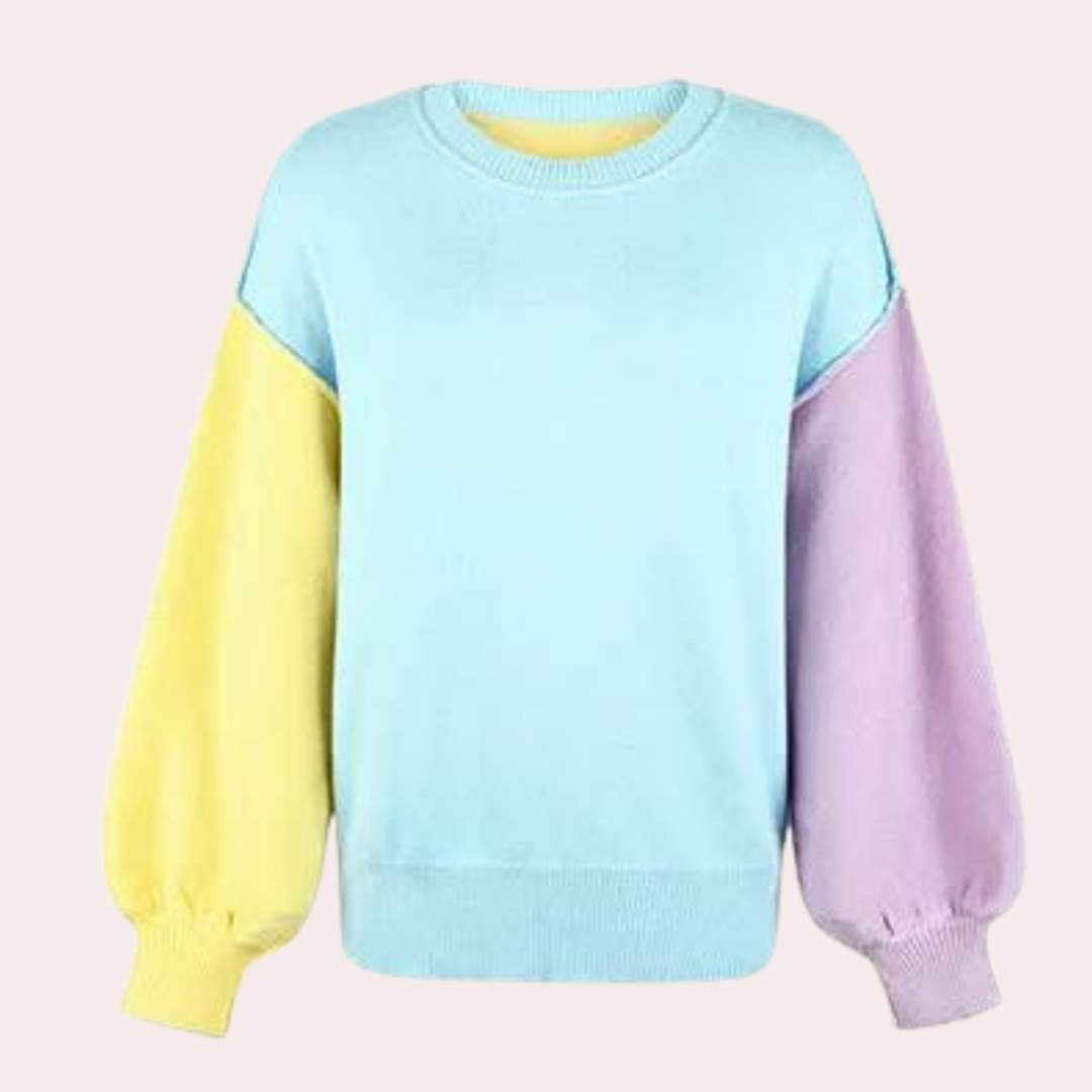 Taline | Pull à Blocs de Couleurs pour Femmes