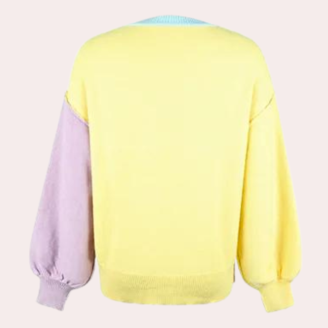 Taline | Pull à Blocs de Couleurs pour Femmes