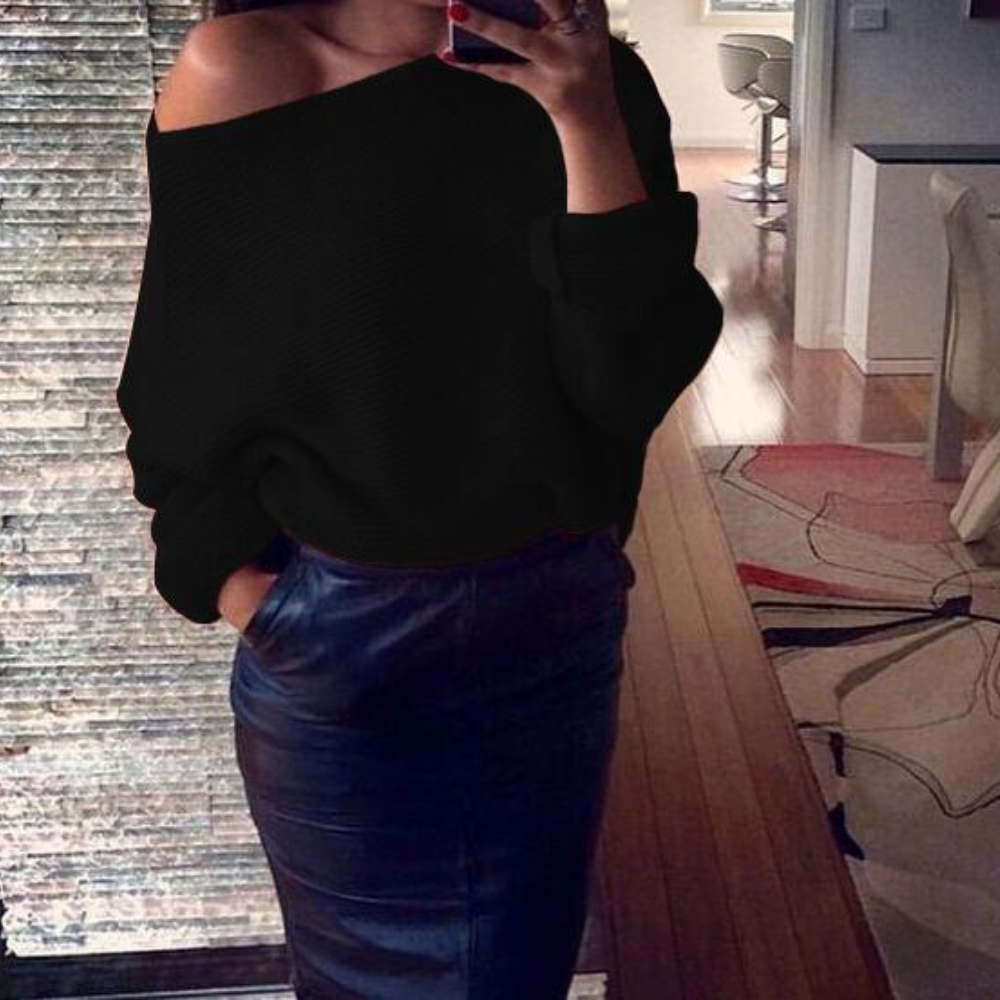 Mirka - Pull Off-Shoulder Élégant pour Femmes