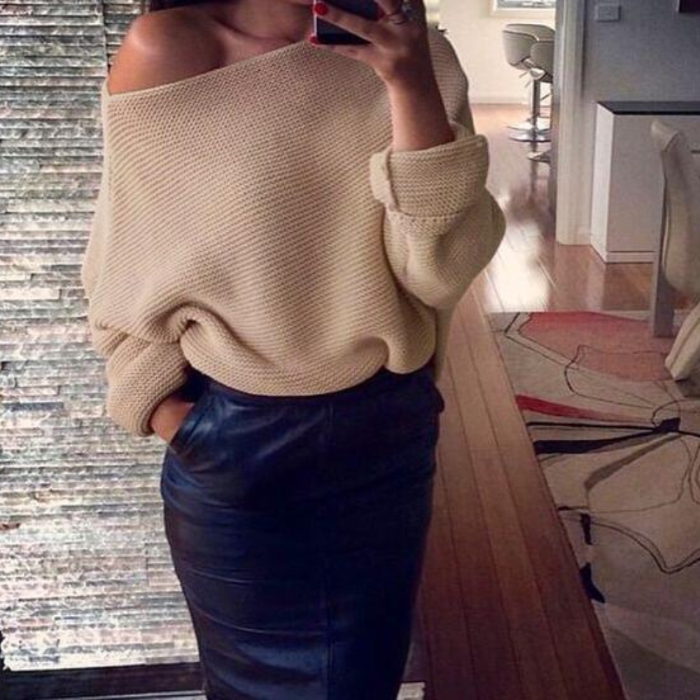 Mirka - Pull Off-Shoulder Élégant pour Femmes