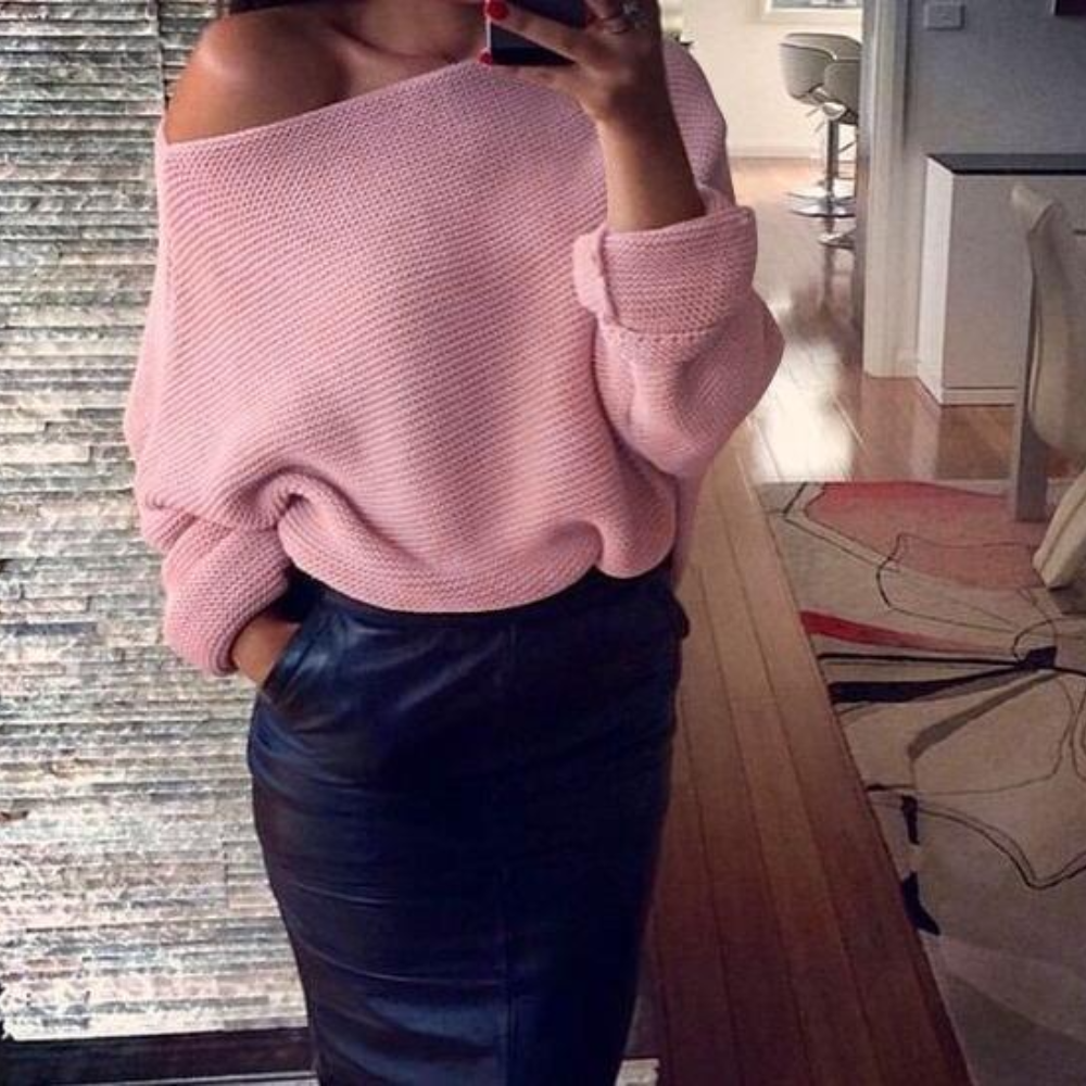 Mirka - Pull Off-Shoulder Élégant pour Femmes