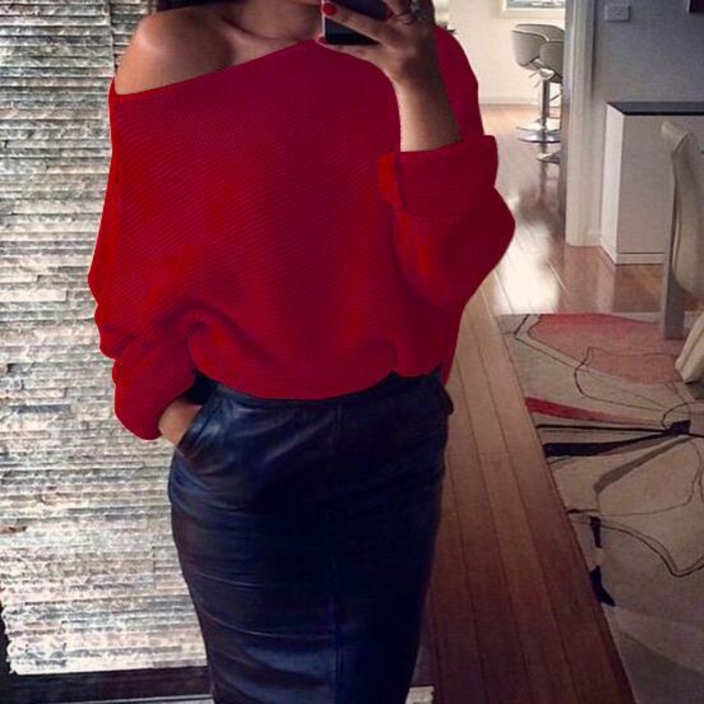 Mirka - Pull Off-Shoulder Élégant pour Femmes