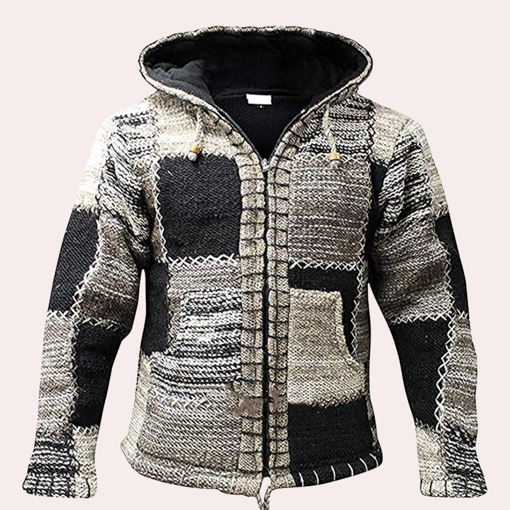 Orlando - Veste Patchwork avec Capuche pour Homme