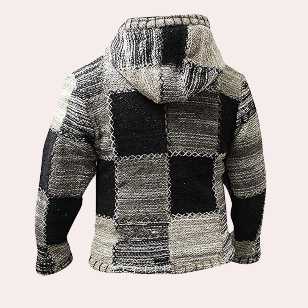 Orlando - Veste Patchwork avec Capuche pour Homme