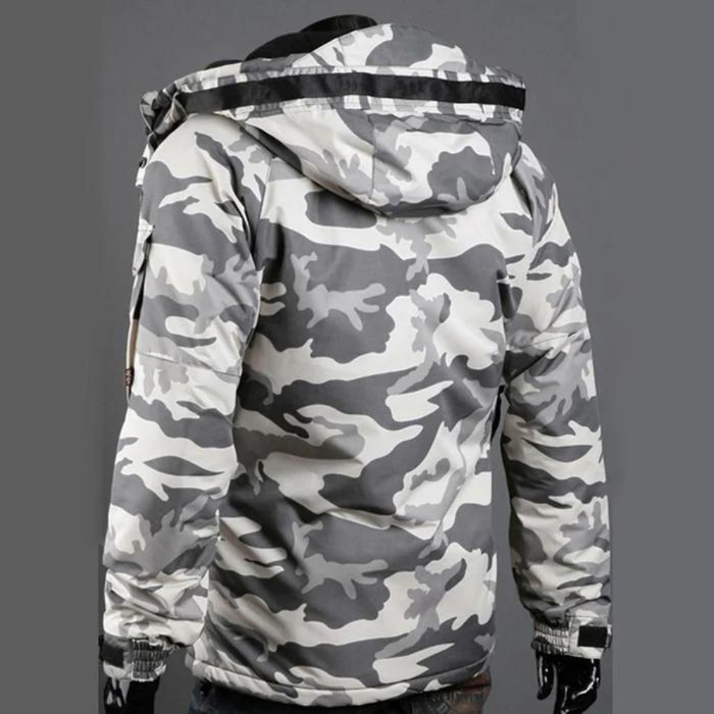 Yordan - Veste à capuche camouflage moderne pour hommes