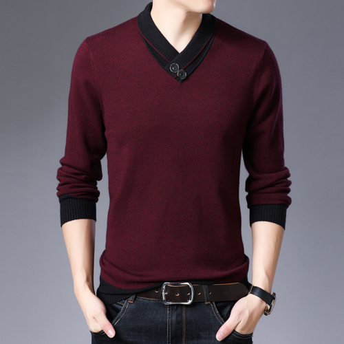 Csongor - Pull avec Col Châle Élégant pour Homme