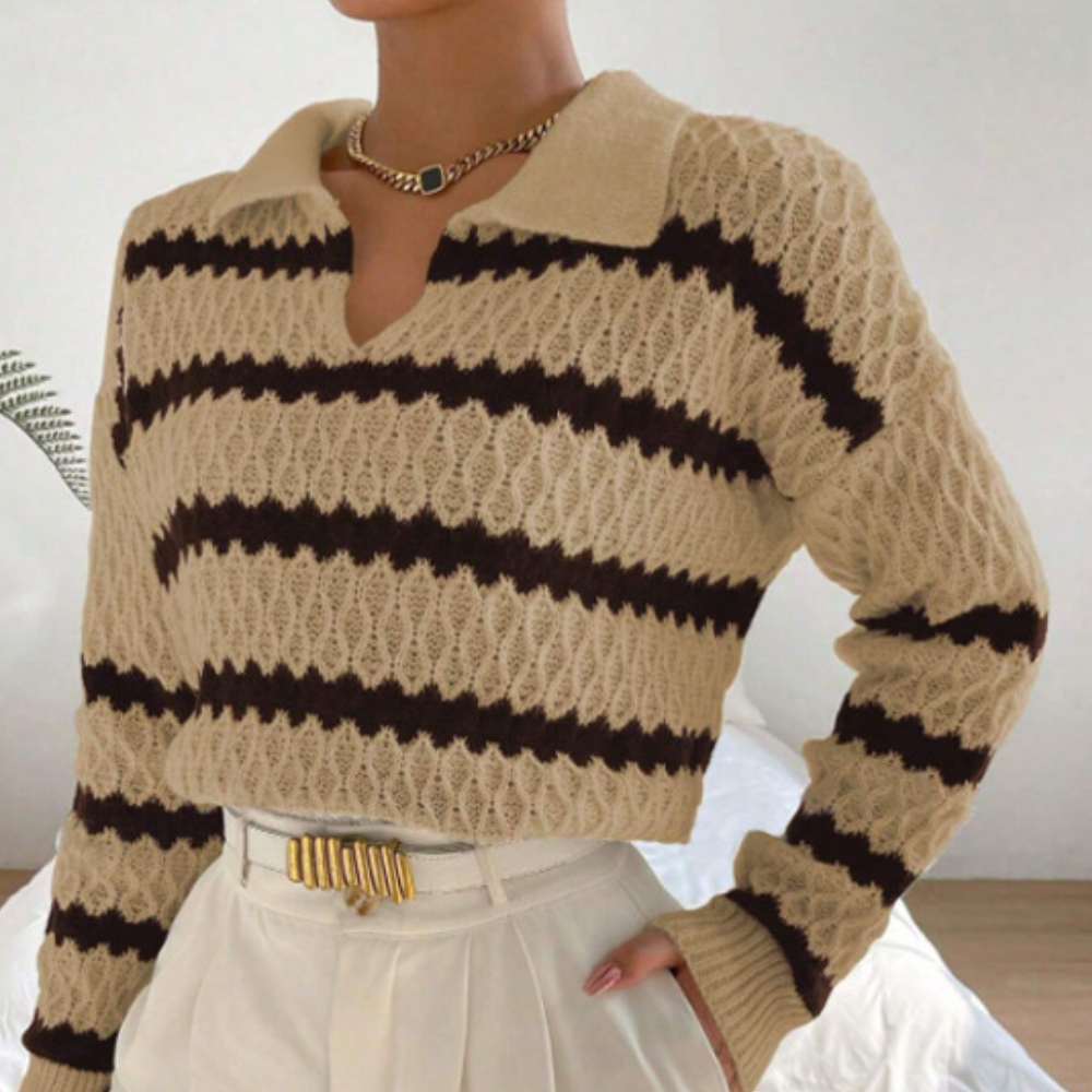 Kasia - Pull rayé à la mode pour femmes