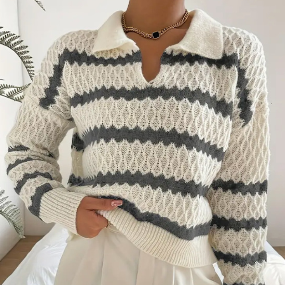Kasia - Pull rayé à la mode pour femmes