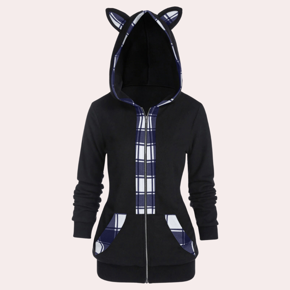 Elektra - Veste Chaude avec Oreilles de Chat pour Femmes