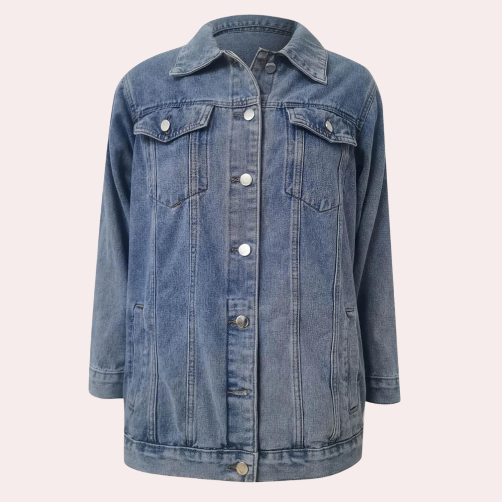 Elizabeth - Veste en jean confortable d'hiver pour femmes