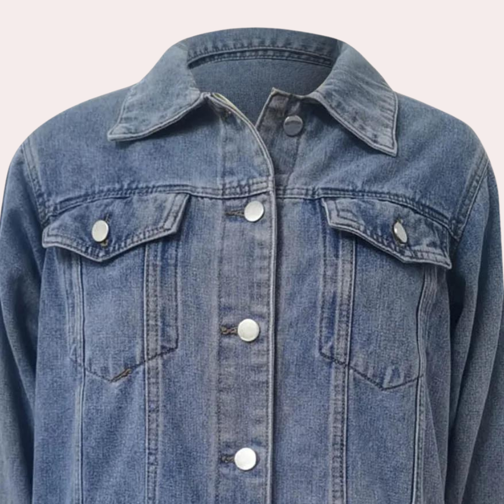 Elizabeth - Veste en jean confortable d'hiver pour femmes