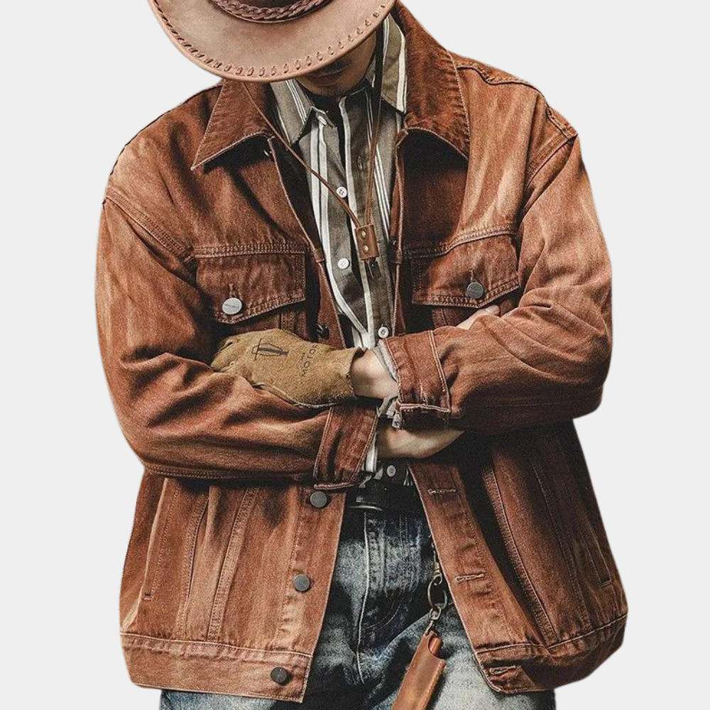 George - Manteau en denim élégant et vintage pour hommes