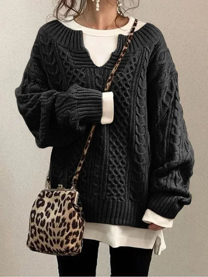 Kris - Pull Tricoté à la Mode pour Femmes