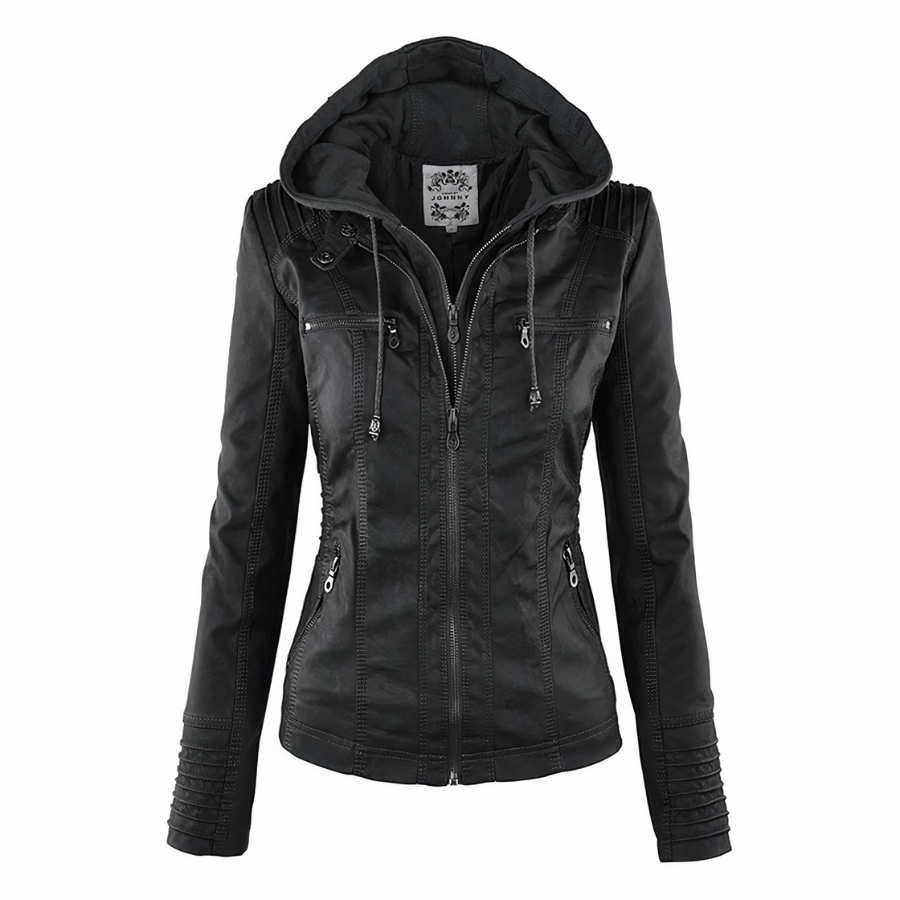 CLARA - Veste en cuir élégante