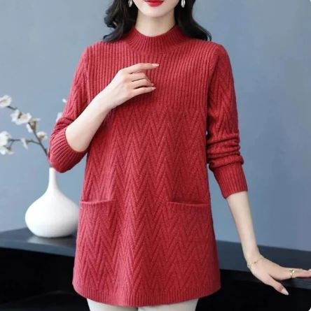Margarete - Pull à Col Montant pour Femmes