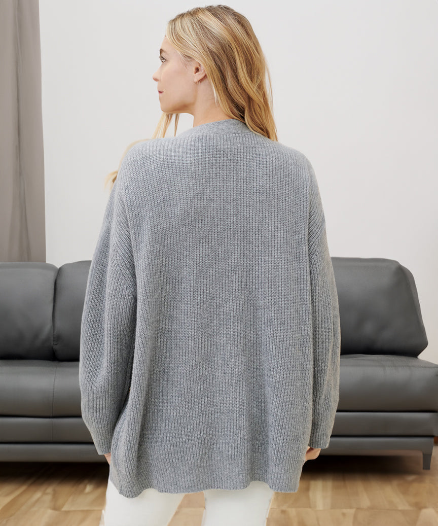 Cardigan à boutons surdimensionné - Crecia