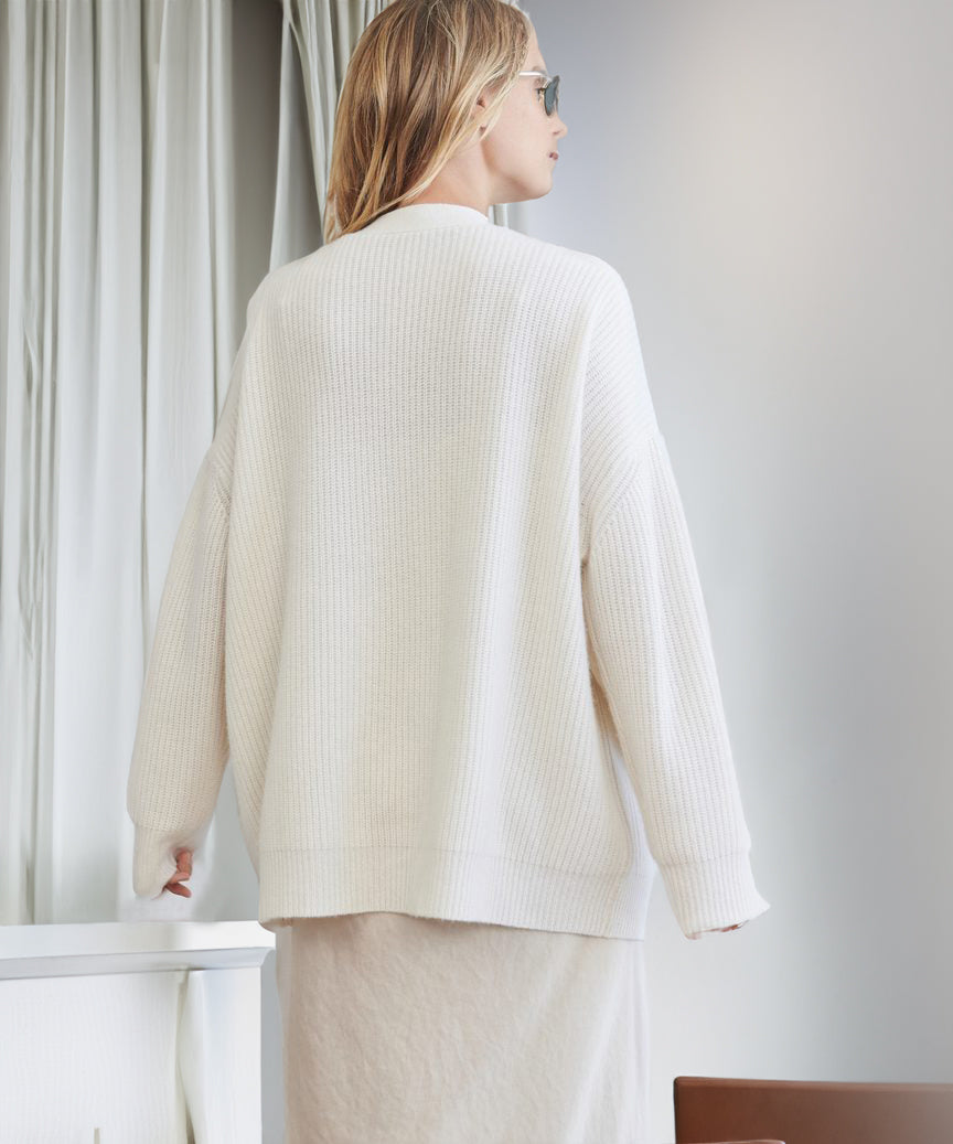 Cardigan à boutons surdimensionné - Crecia
