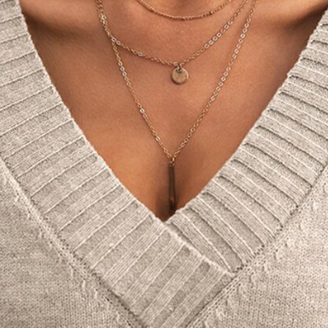 Pull décontracté col V - Ainsley