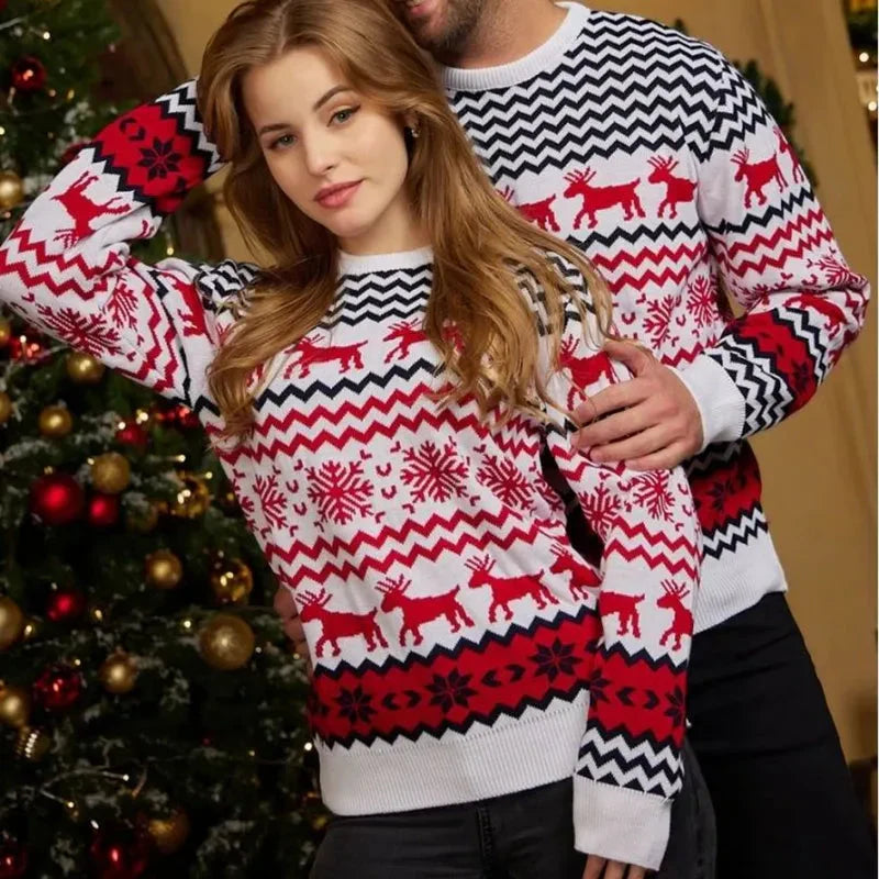 Alex & Mia - Pulls de Noël Assortis pour Couples