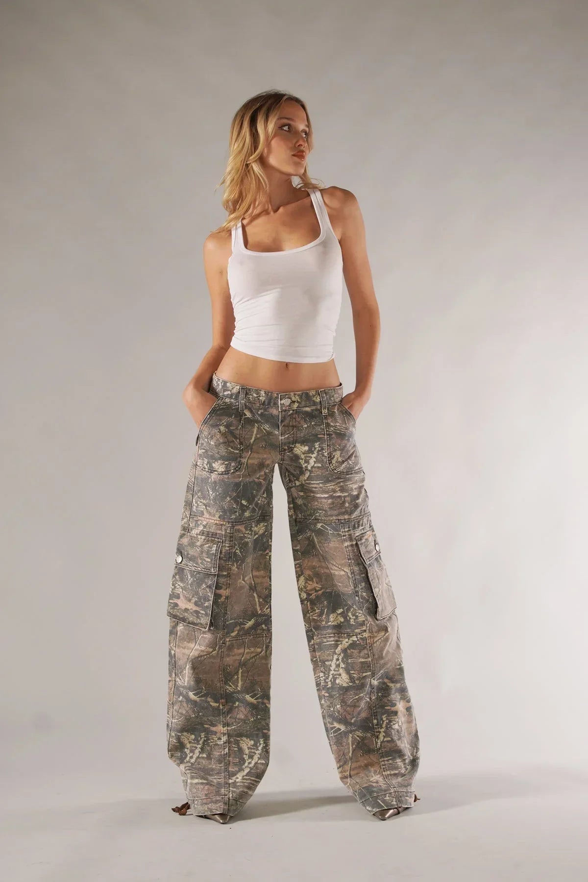 Pantalon imprimé camouflage pour femme - Jonnelle