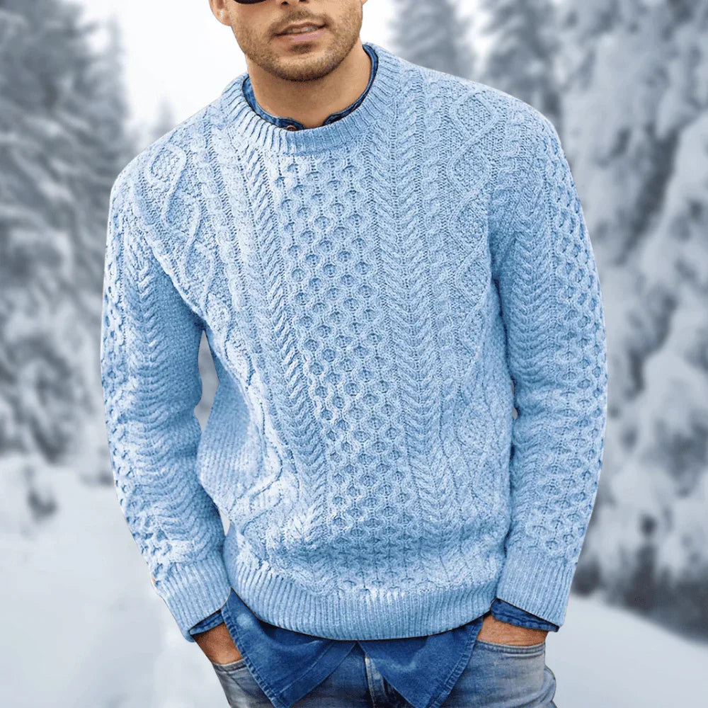 Pull tricoté chaud pour homme - Ares