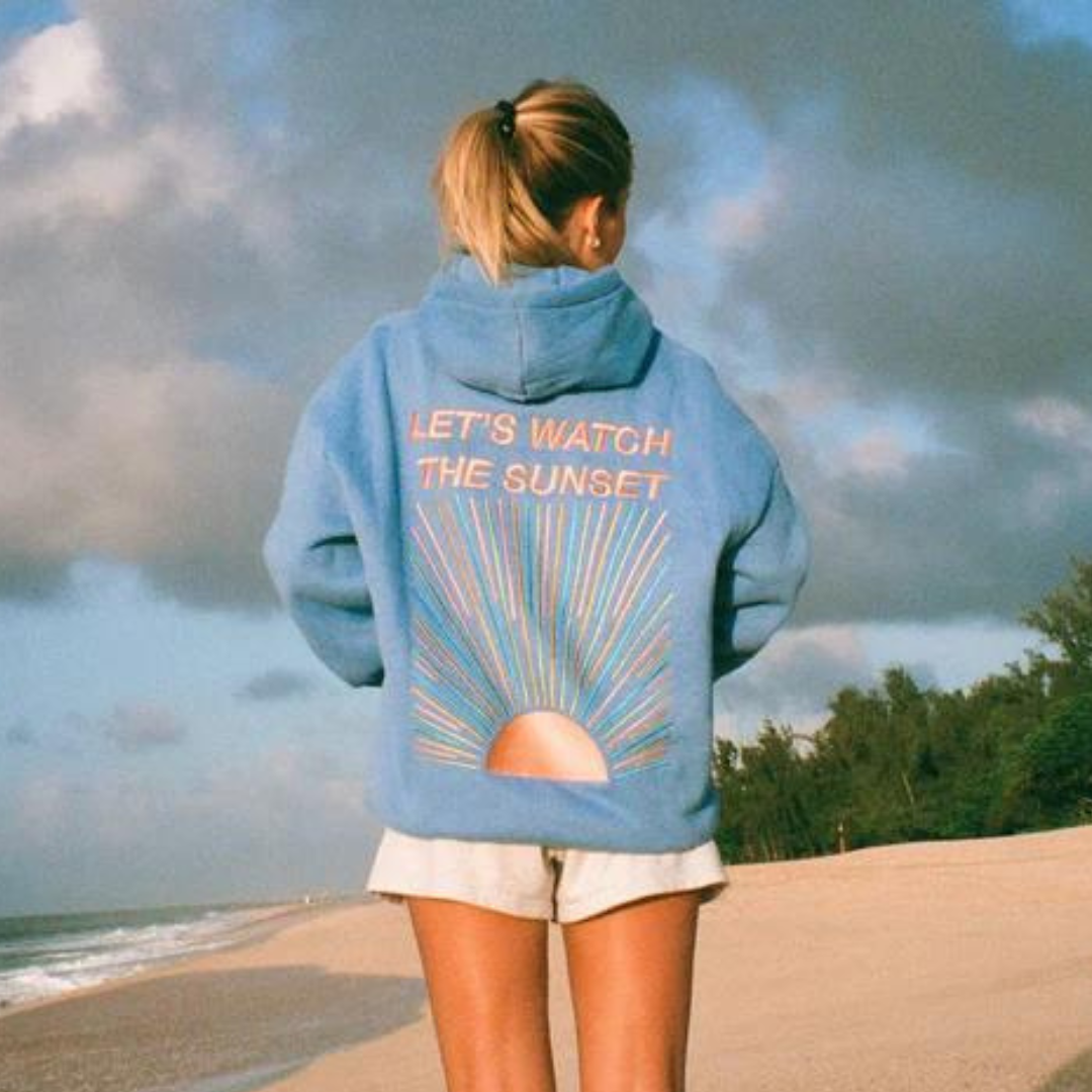 Sarah - Hoodie d'Hiver Stylé et Confortable avec Imprimé Lettres pour Femmes