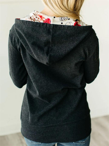 Veste pratique avec capuche et fermeture zippé pour plus de commodité
