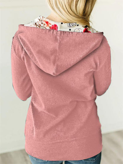 Veste pratique avec capuche et fermeture zippé pour plus de commodité