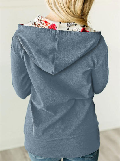 Veste pratique avec capuche et fermeture zippé pour plus de commodité