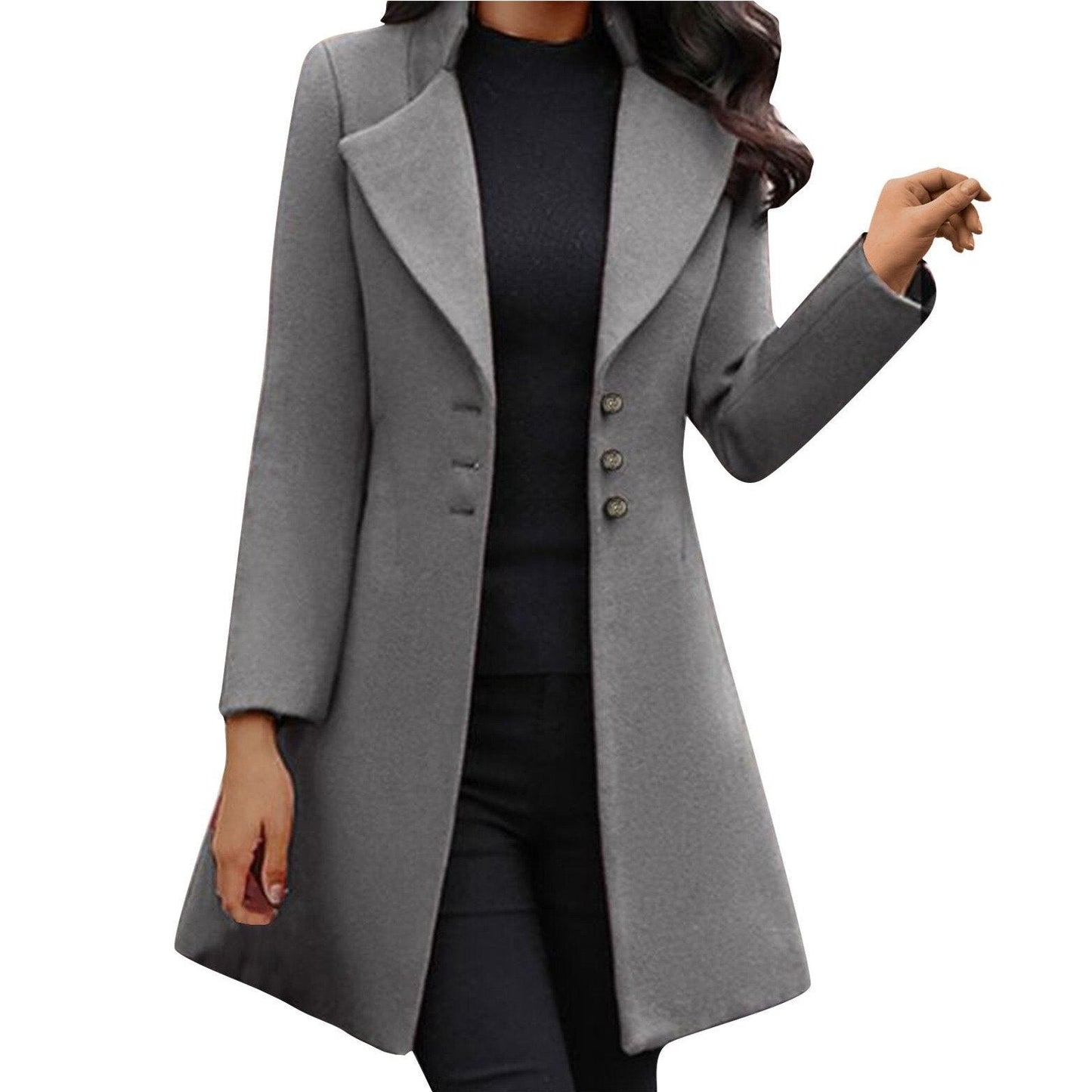 Superbe manteau pour femme avec boutons