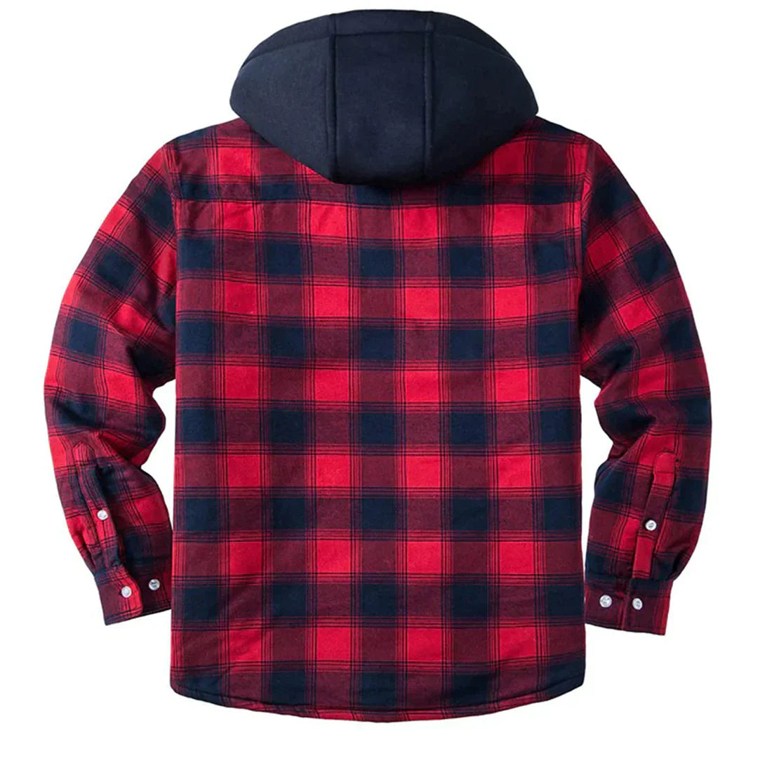 Florian - Veste à carreaux à capuche pour hommes