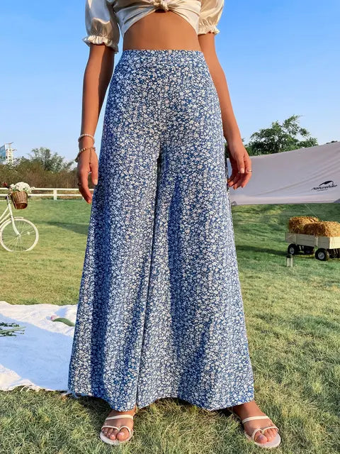 Pantalon Large Boho Imprimé Floral - Brunhilde