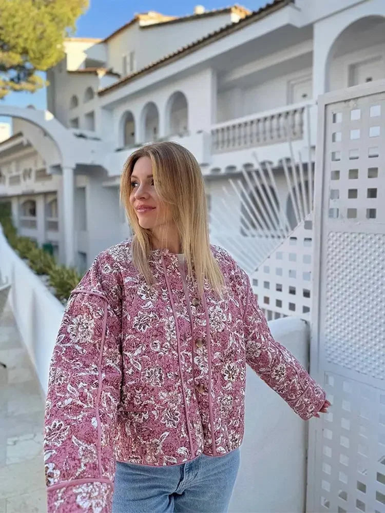 Lucille - Veste à imprimé floral