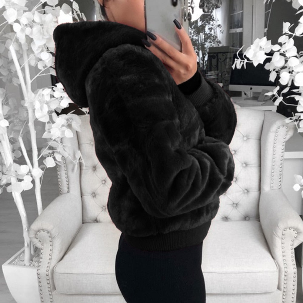 Veste d'hiver à capuche souple - Zofi