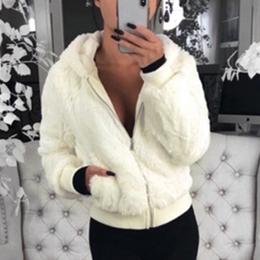 Veste d'hiver à capuche souple - Zofi