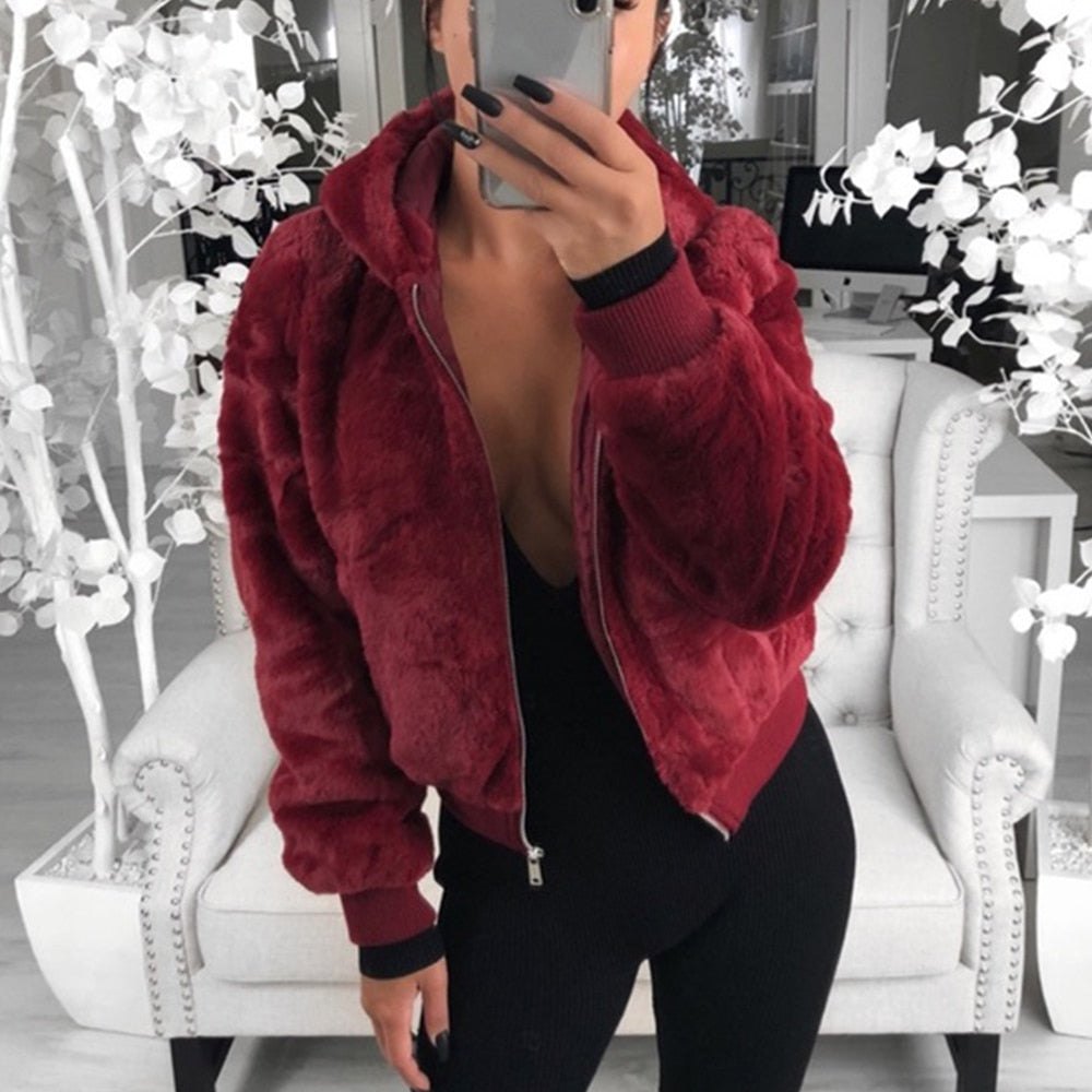 Veste d'hiver à capuche souple - Zofi