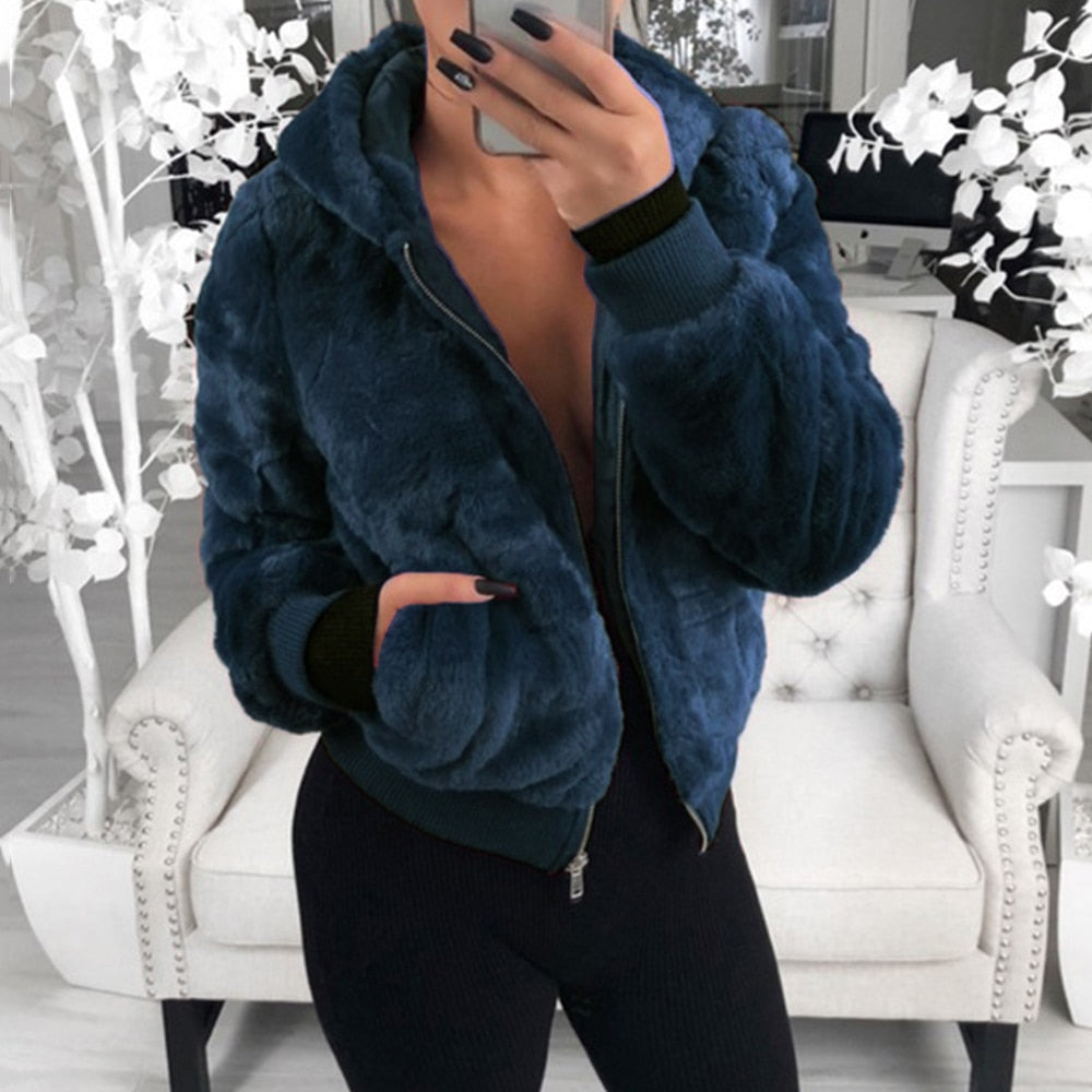 Veste d'hiver à capuche souple - Zofi